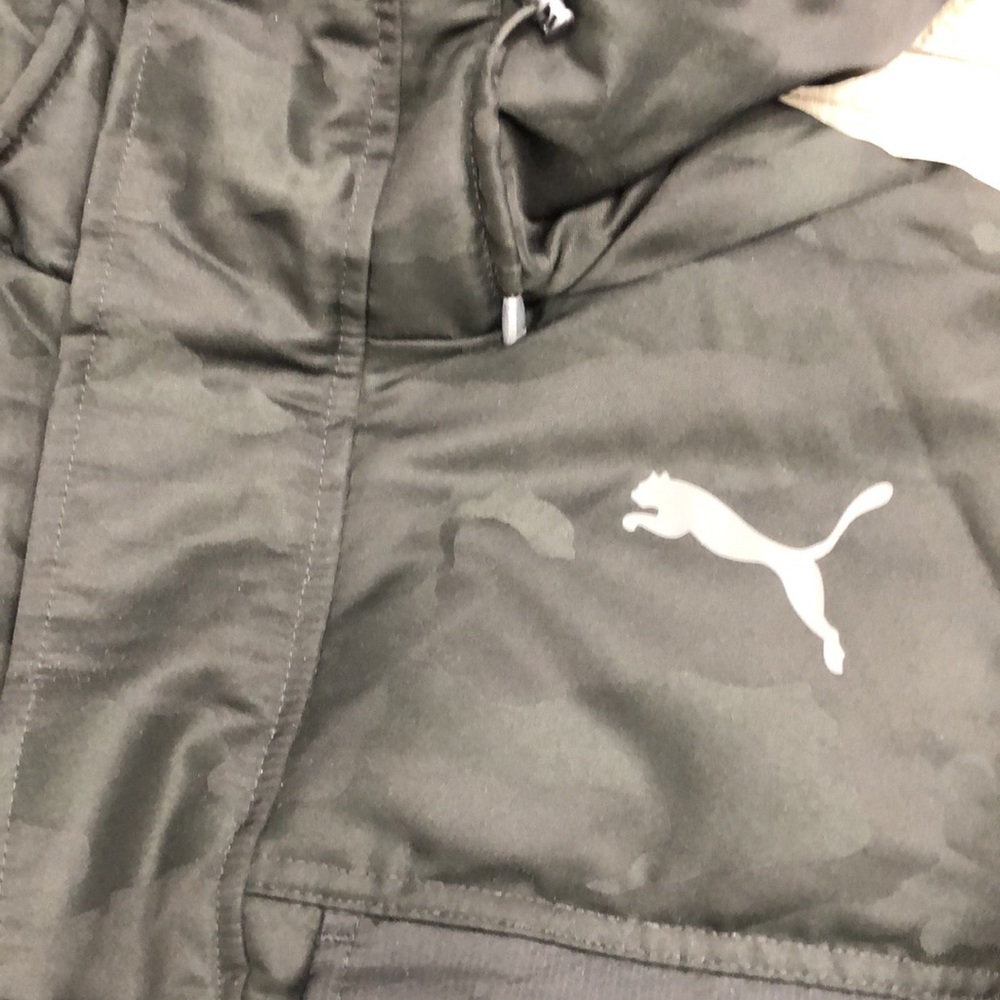 Puma men’s jacket puffer new with tag camo down with hood - NWT - Picture 3 of 9
